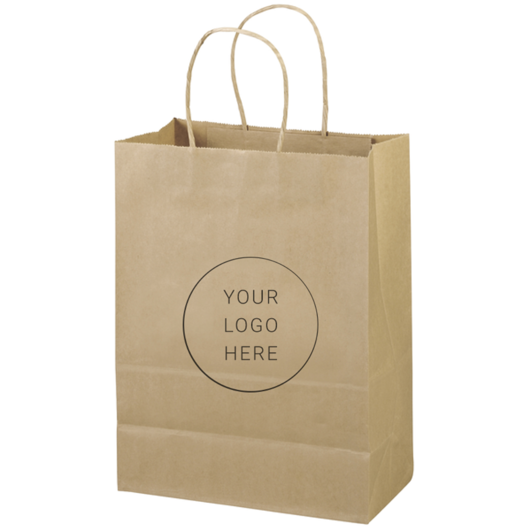 Brown Kraft Shopper Bag (10 " X 5 " X 13 ")