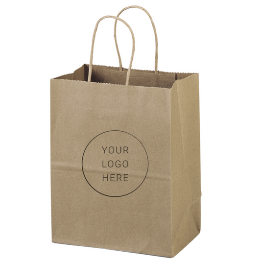 Brown Kraft Shopper Bag (7.75" x 4.75" x 9.75 ")